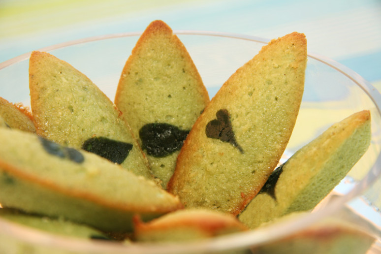 financiers à la pistache