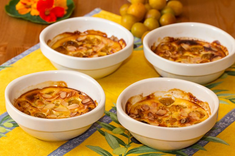 gratin de mirabelles