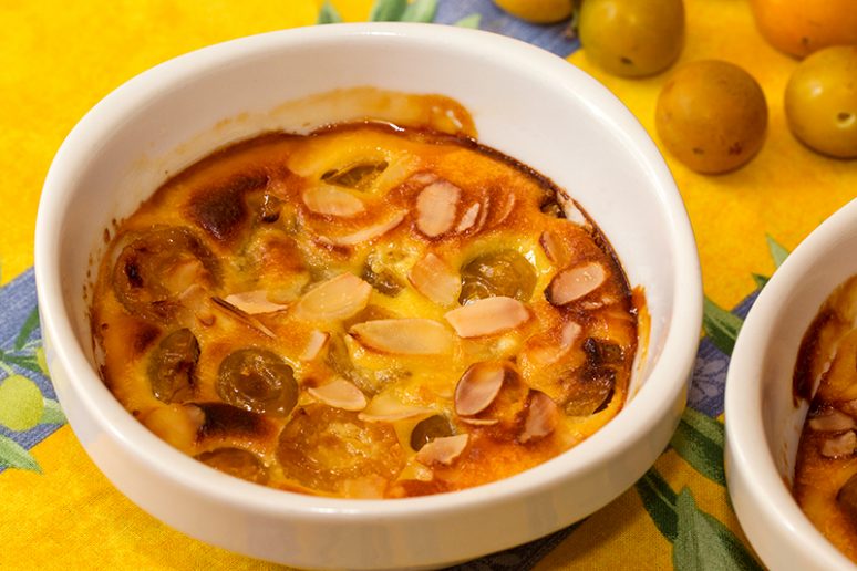 gratin de mirabelles