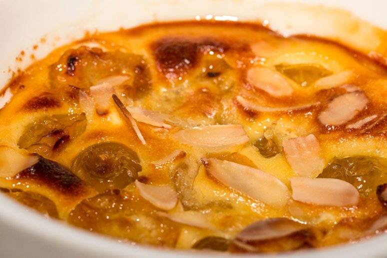gratin de mirabelles