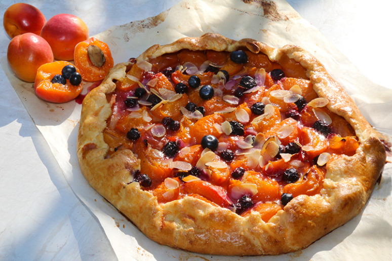 tarte rustique abricots