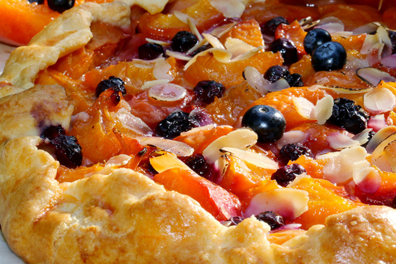 tarte rustique abricots