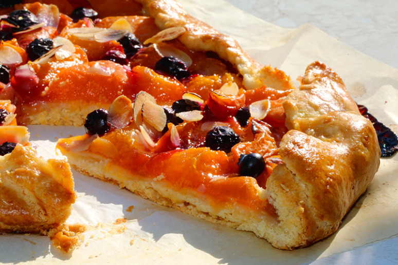 tarte rustique abricots