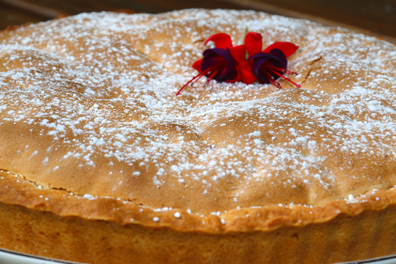 Tarte biscuitée aux myrtilles