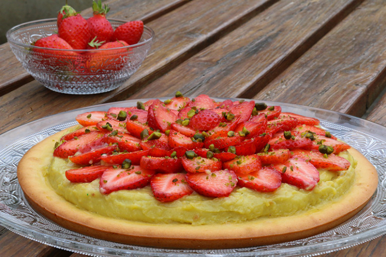 financier aux fraises