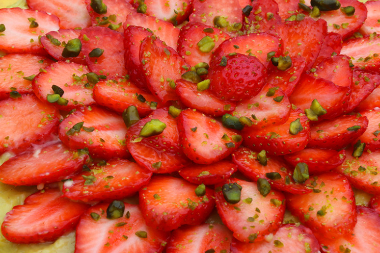 financier aux fraises