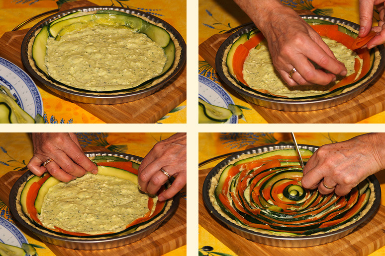 tarte spirale montage