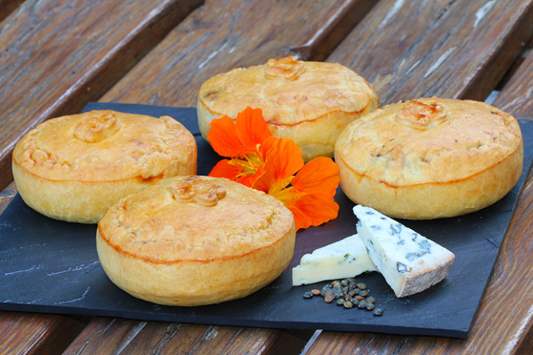 Tourte aux lentilles et lardons