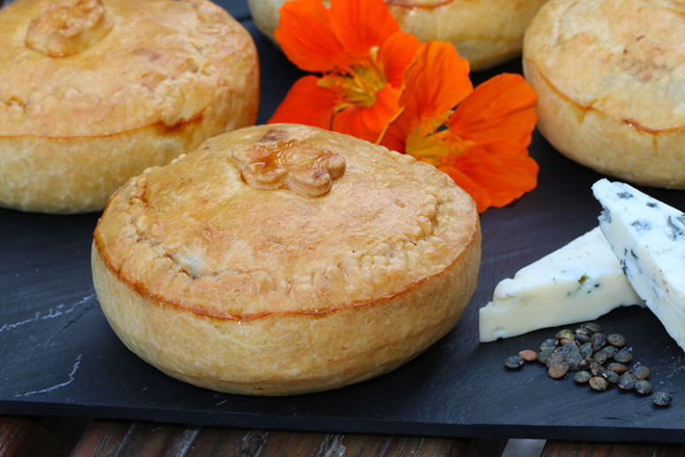 Tourte aux lentilles et lardons